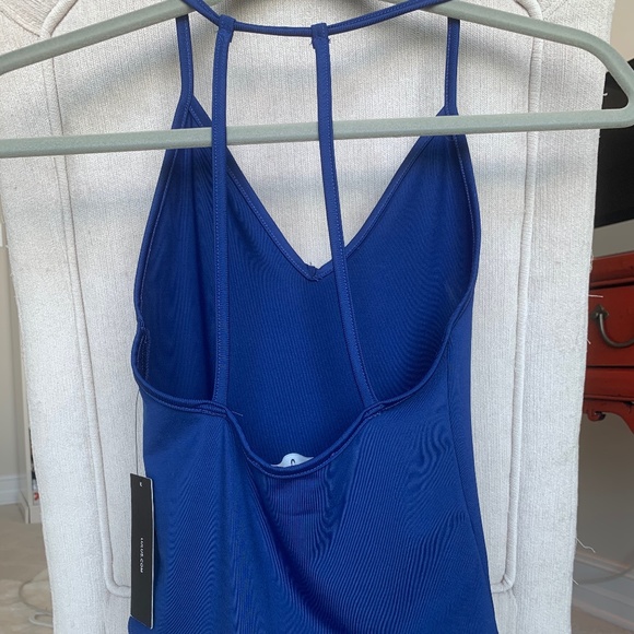 Lulus Royal Blue sleeveless bodysuit - Picture 4 of 5